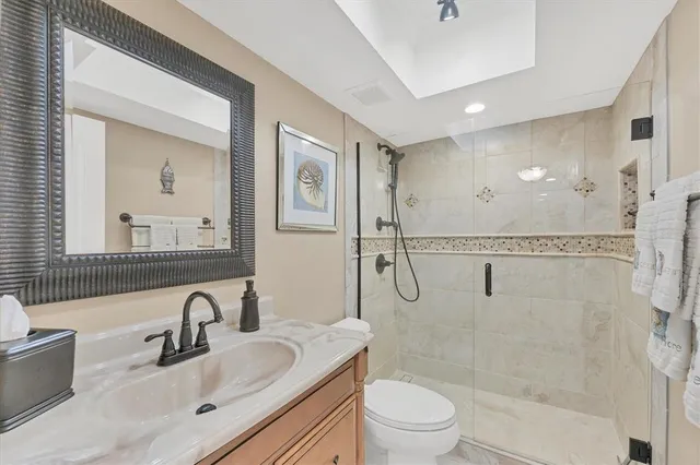 a view of an ocean beach