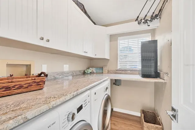 a view of an ocean beach and mountain