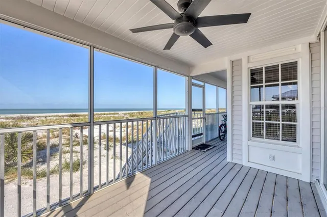 a view of an ocean beach