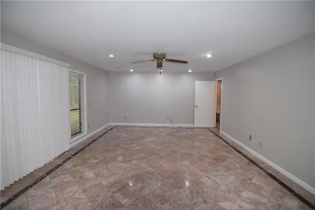 a view of an empty room