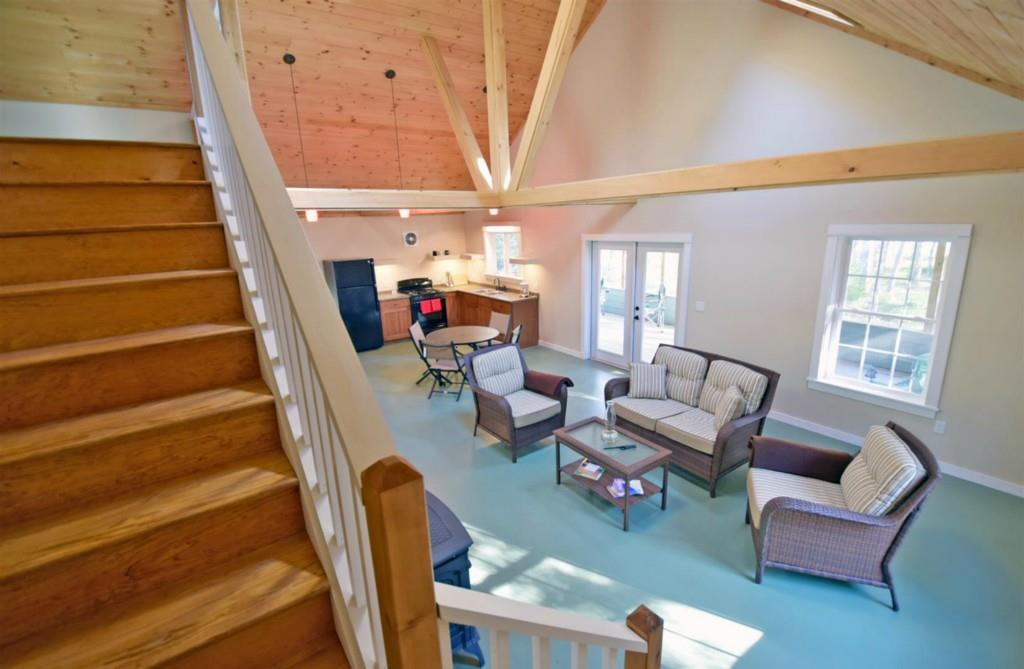 213 Tannery Brook Road Ellsworth, ME 04605 - Photo 23 of 35 Stairs to loft from living room.