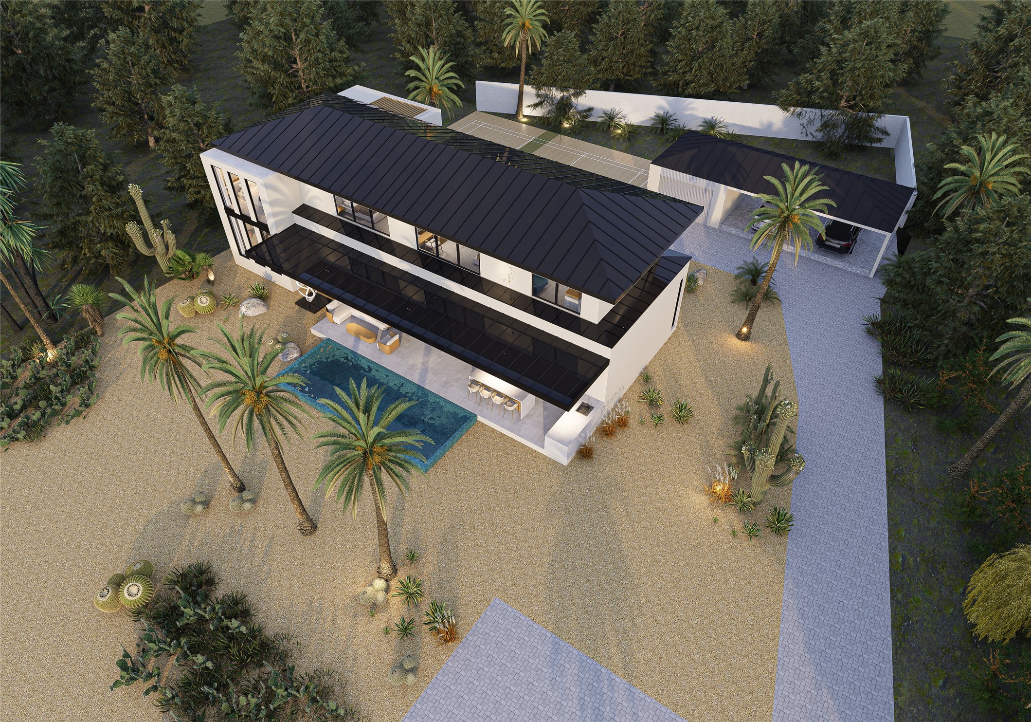 303 Ridgewood Road Austin, TX 78746 - Photo 6 of 40 Rendering of one set of building plans available.