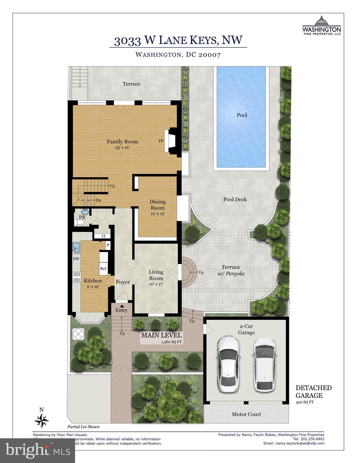 3033 West Ln Keys Northwest Washington, DC 20007 - Photo 29 of 32 Main Level Floor Plan