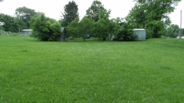 a view of a grassy field