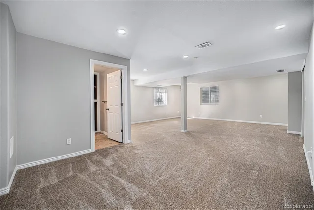 a view of an empty room