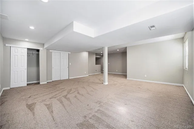 a view of an empty room