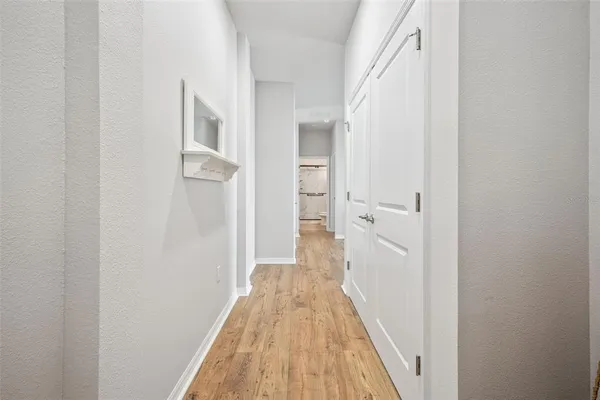 a view of livingroom with furniture and wooden floor