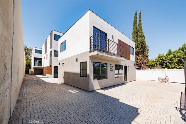 a view of a building with many windows