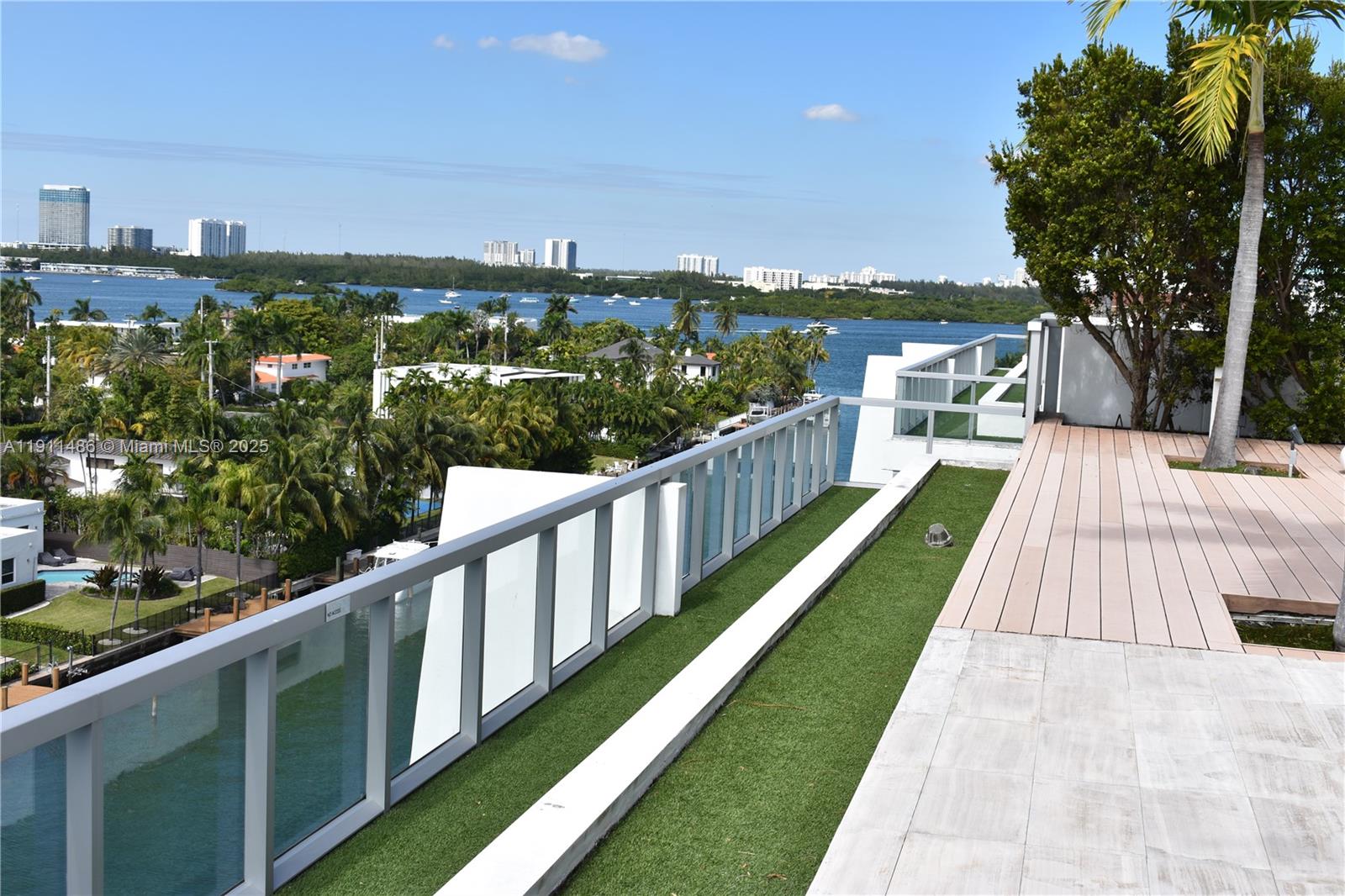 9940 West Bay Harbor Drive, Unit 6DN Bay Harbor Islands, FL 33154 - Photo 42 of 46 a view of a balcony with city view