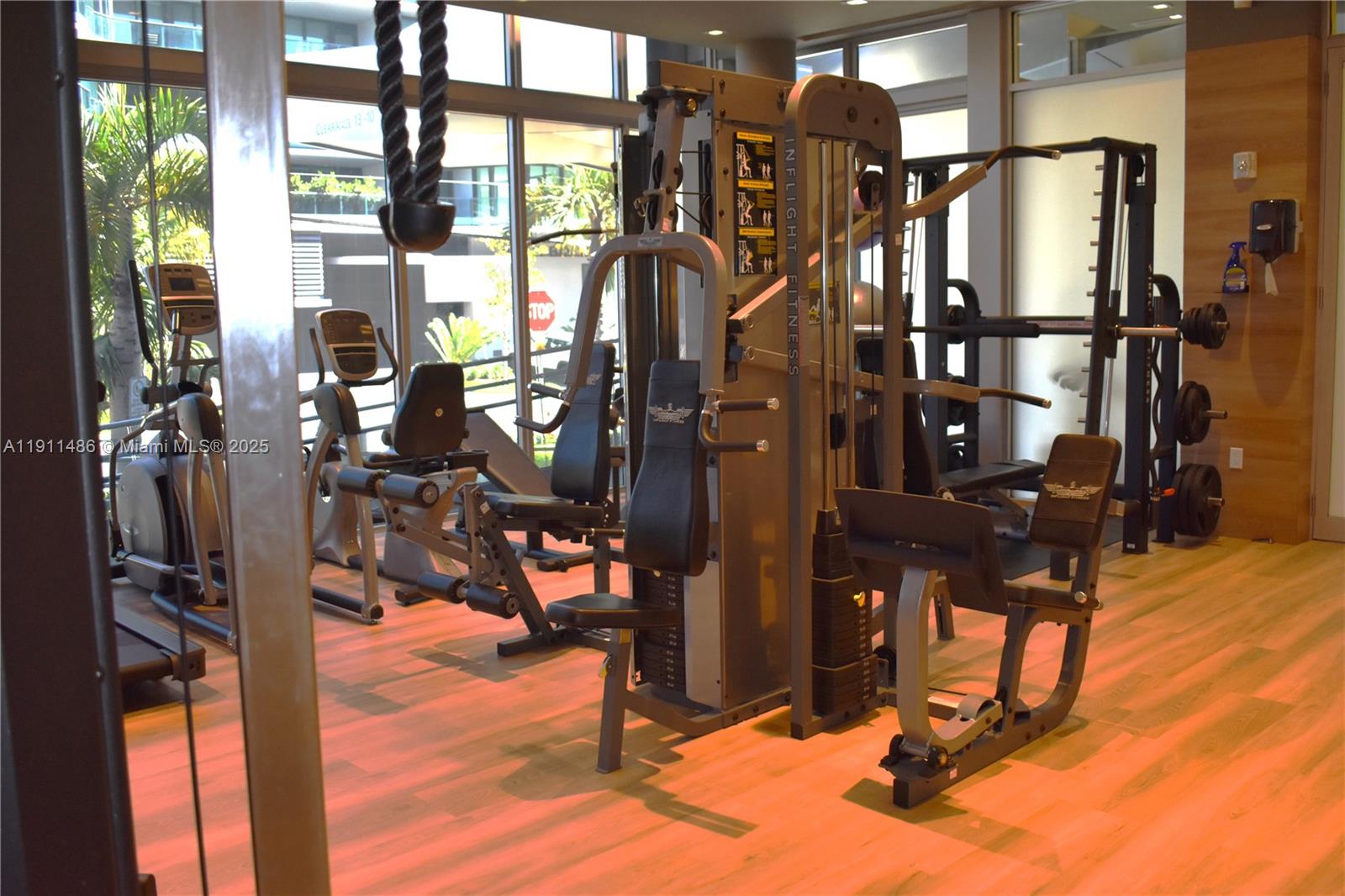 9940 West Bay Harbor Drive, Unit 6DN Bay Harbor Islands, FL 33154 - Photo 45 of 46 a view of a room with gym equipment