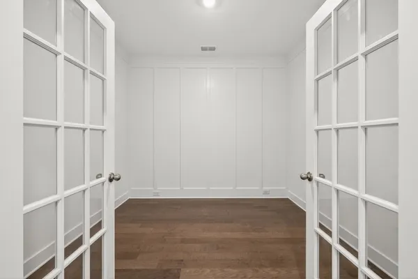 a view of an empty room