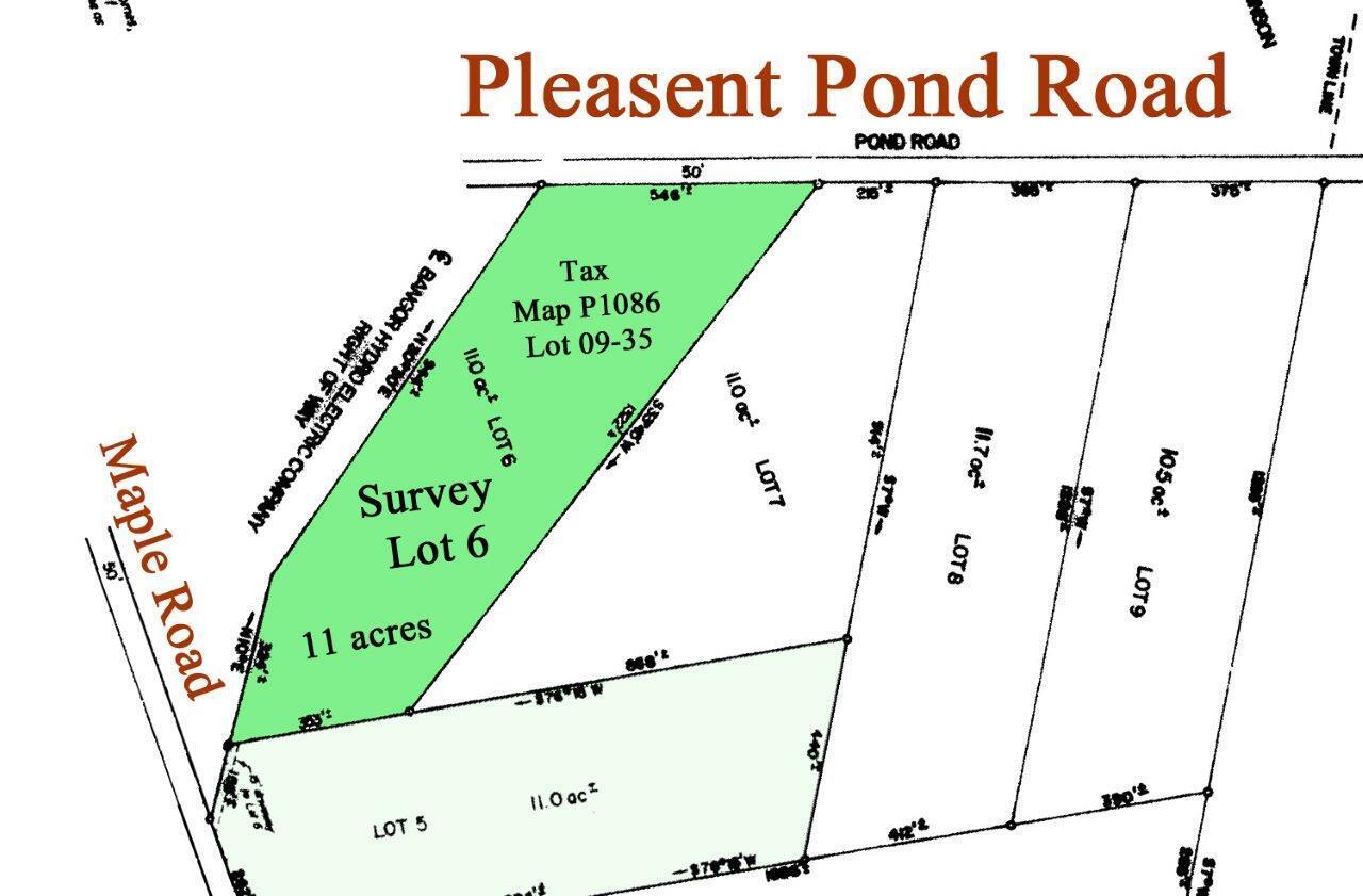 Lot 6 Pleasant Pond Road Milo, ME 04463 - Photo 1 of 38 Survey - Lot 6 cc