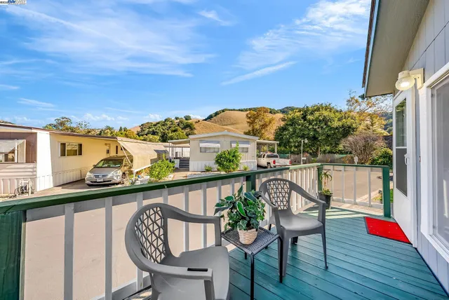 a house view with a seating space