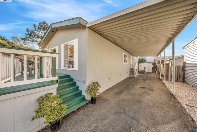 a house view with a garden space