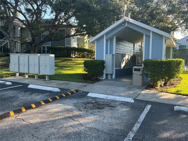 a view of a glass door