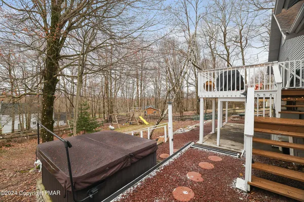 a view of outdoor space with seating area