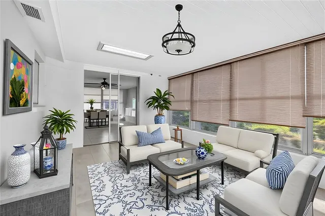 a house view with swimming pool and garden space