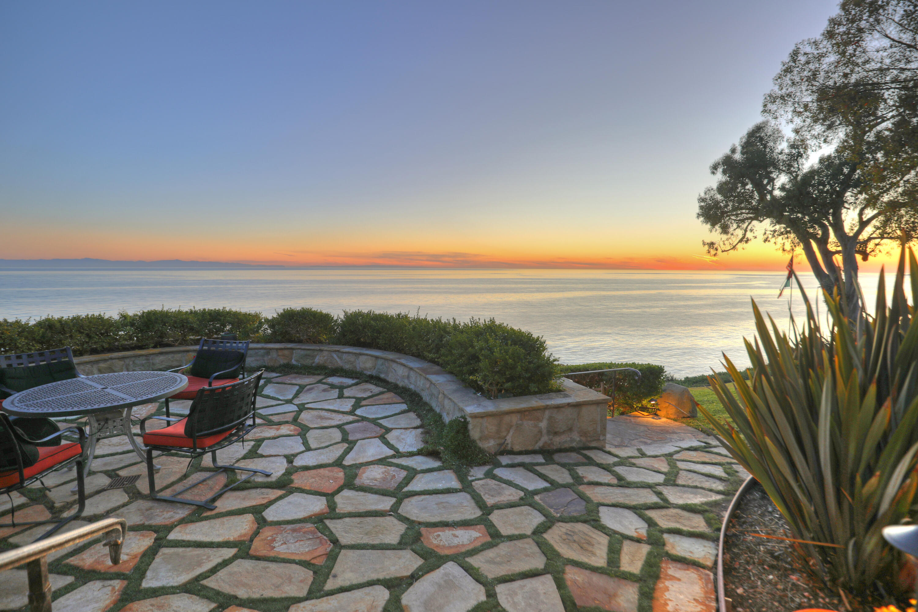 a view of outdoor space with ocean view
