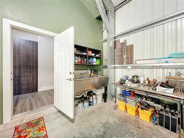 a view of storage and utility room