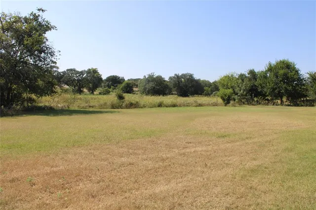 a view of backyard with tub and trees