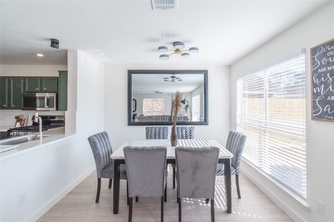 12447 South Rachlin Circle Houston, TX 77071 - Photo 18 of 34 a view of a dining room with furniture and a window
