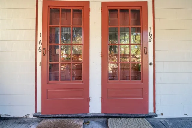 a view of front door