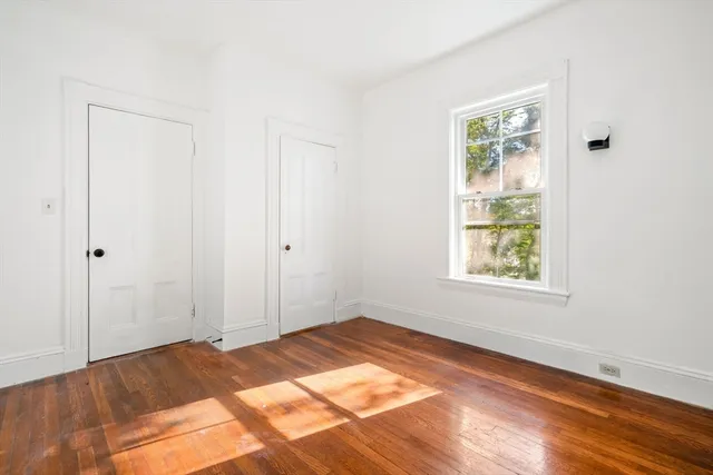 an empty room with window