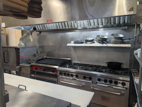 a close view of stove top oven