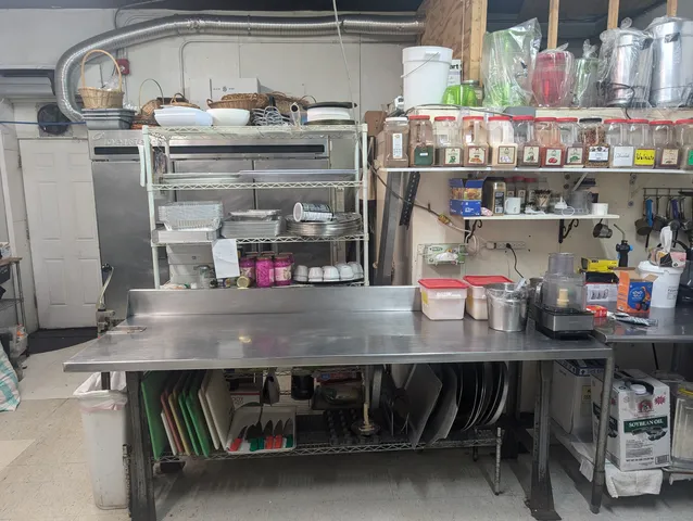 a close view of water heater room