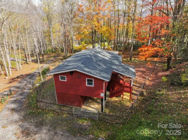 a balcony with wooden floor
