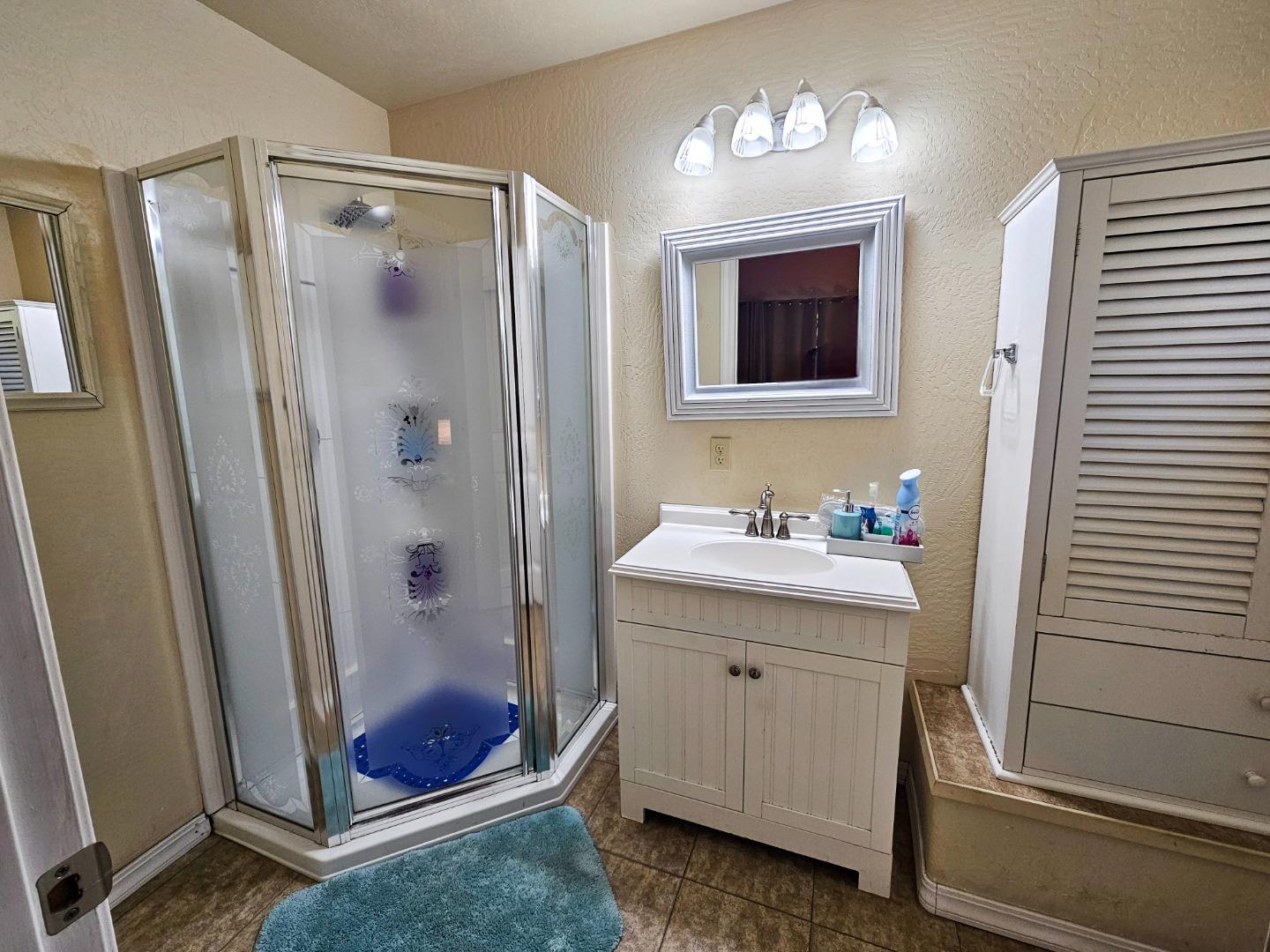 19418 Ferretti Road Groveland, CA 95321 - Photo 24 of 35 a bathroom with a sink mirror and a shower