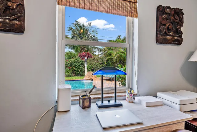 a room with furniture and window