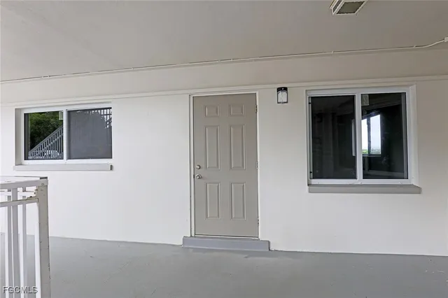 a view of a stairs and an entrance