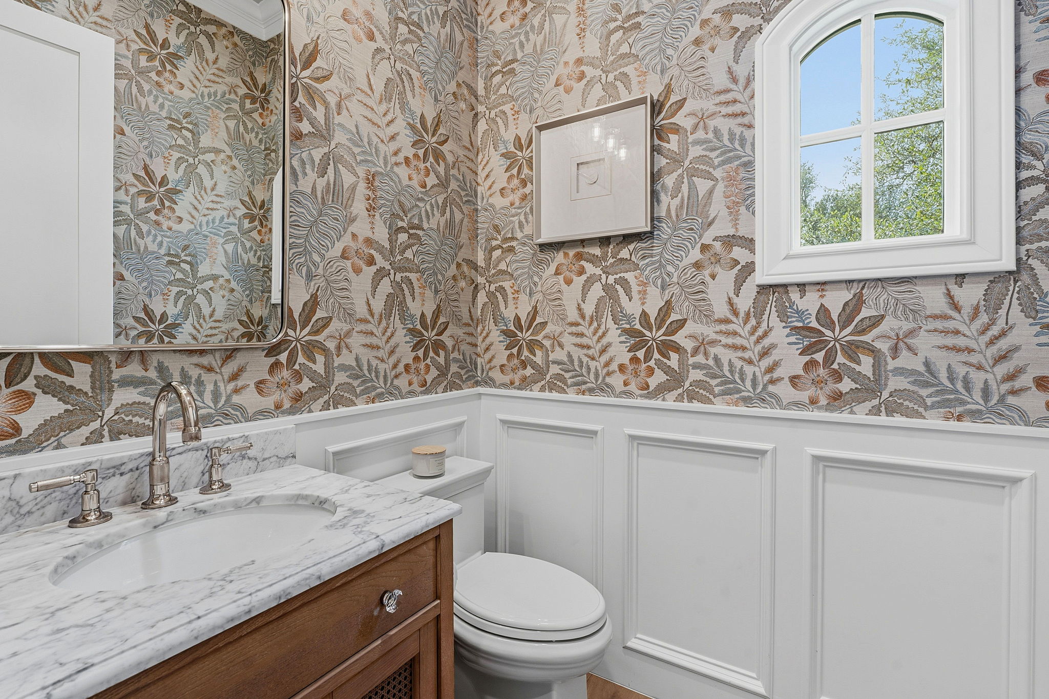 11501 Turtle Lane Austin, TX 78726 - Photo 21 of 37 a bathroom with a granite countertop sink toilet and mirror