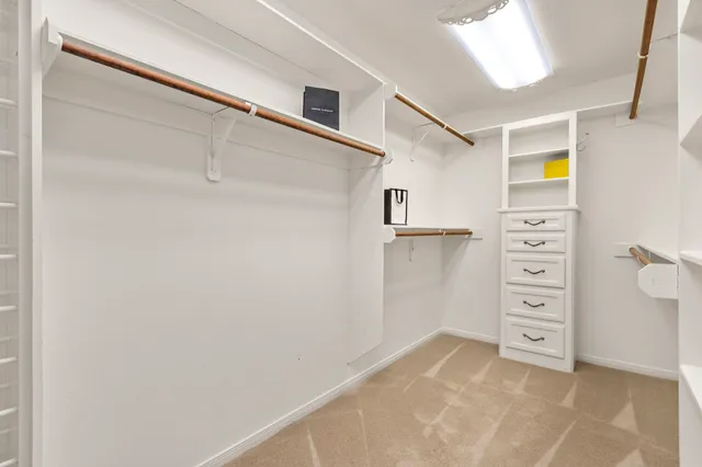 a view of a bedroom with closet