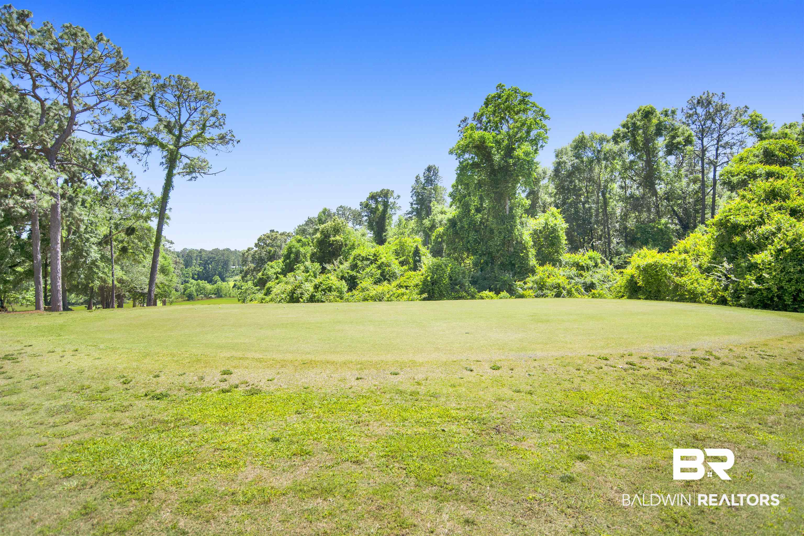 107 Virginia Circle Daphne, AL 36526 - Photo 44 of 47 Expansive green space featuring a manicured lawn and mature perimeter trees