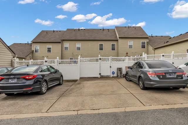 a park view with a bench roof