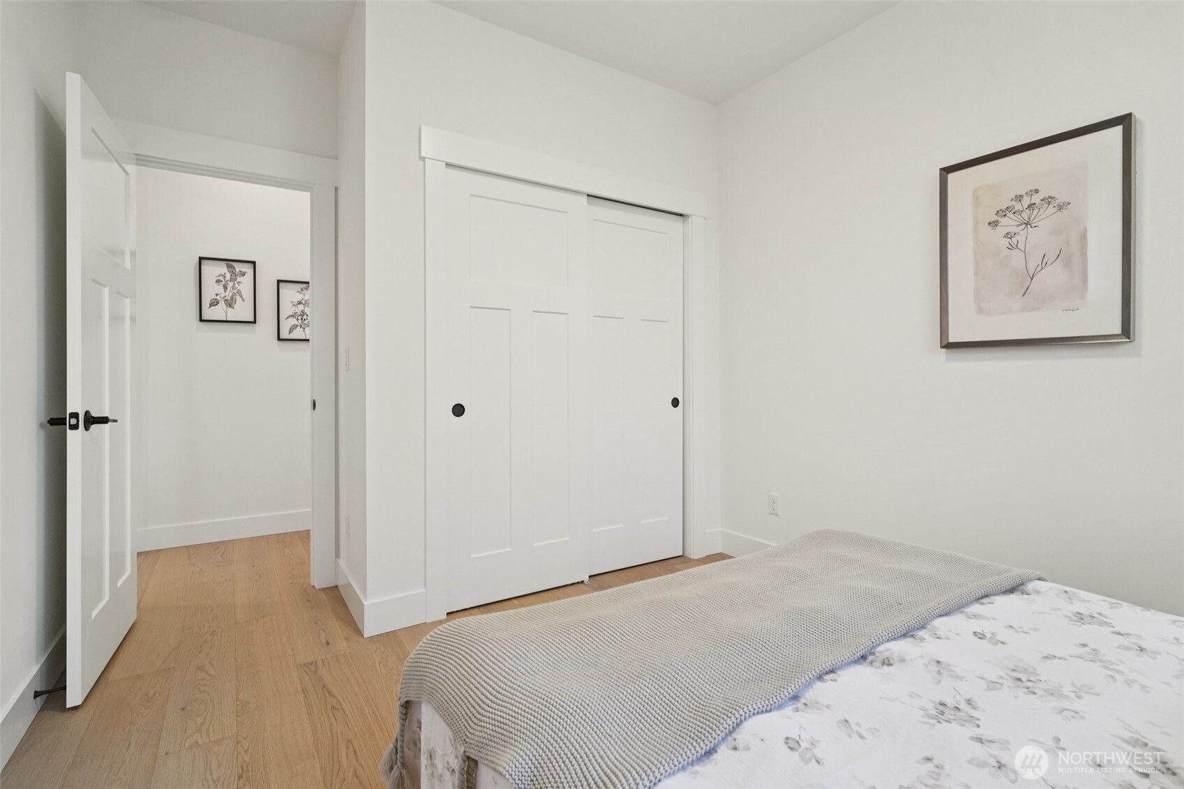 8014 222nd Street Southwest Edmonds, WA 98026 - Photo 11 of 29 a bedroom with a bed and a view of bathroom