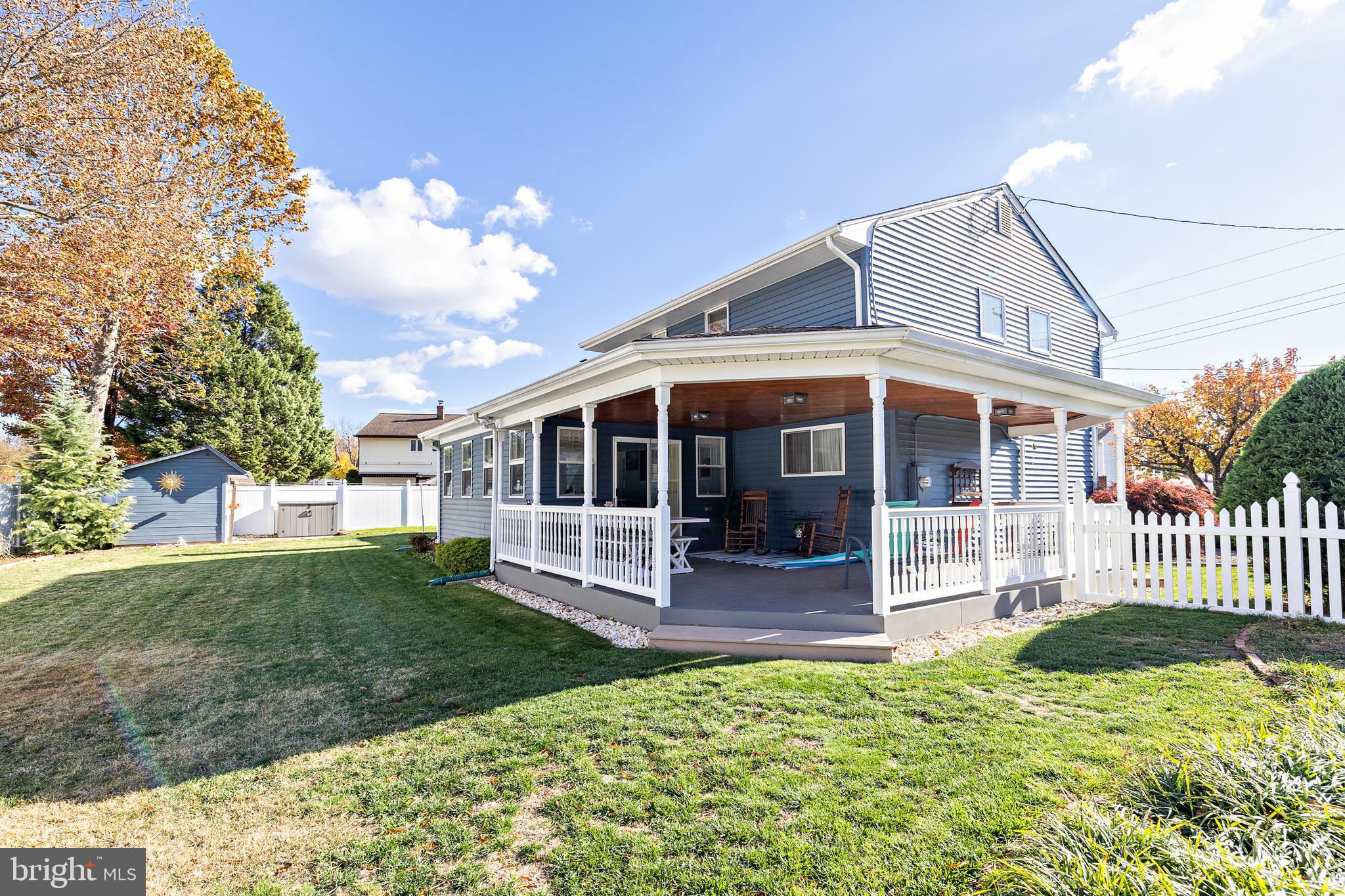 312 Croce Avenue Gibbstown, NJ 08027 - Photo 41 of 55 Custom wraparound covered deck