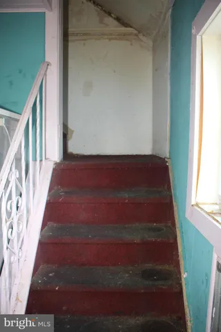 a view of stairs