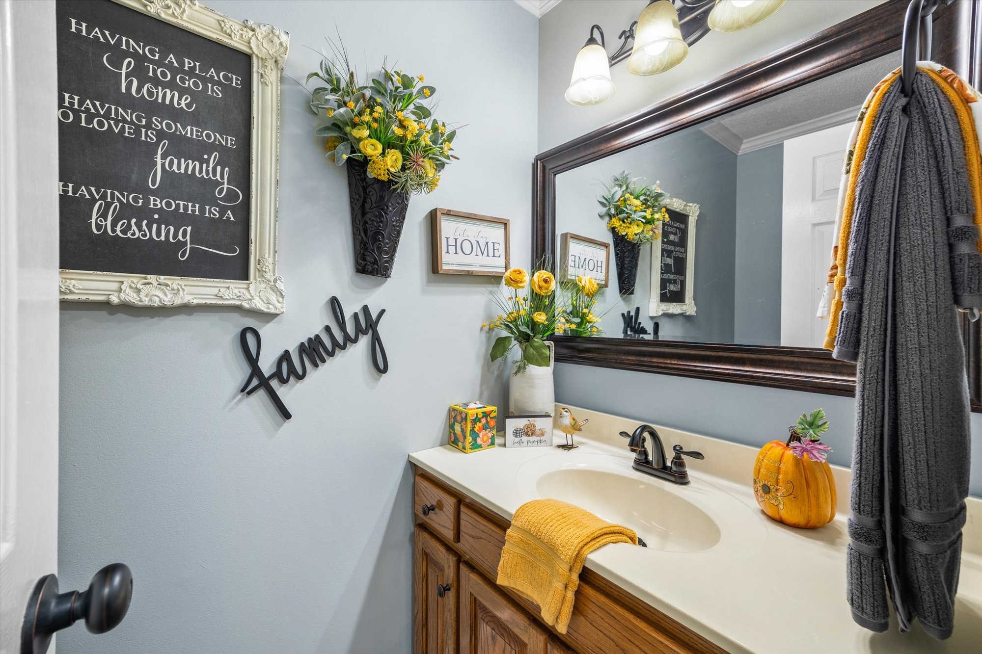 7214 Sarah Thomas Road Silver Point, TN 38582 - Photo 17 of 52 a bathroom with a sink and a mirror