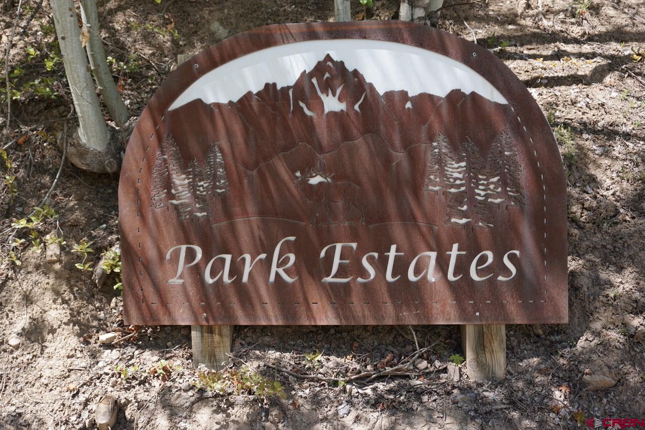 a view of a sign of a park