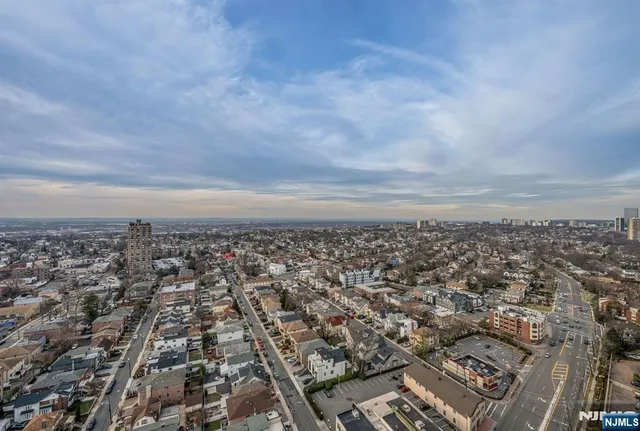an aerial view of a city
