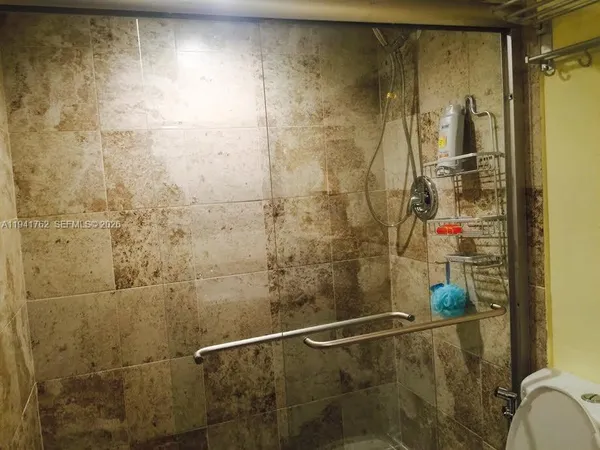 a view of a bathroom from a bathroom