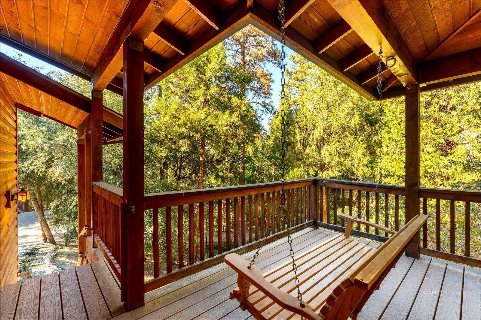 25262 Deer Path Road Idyllwild, CA 92549 - Photo 3 of 45 a view of balcony with wooden floor