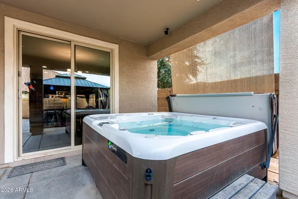 a room with pool table