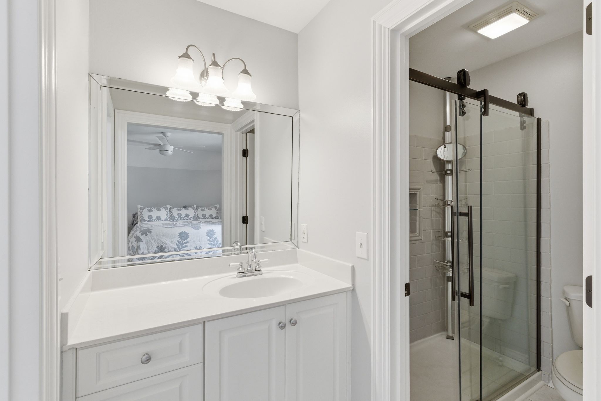 3016 Duplex Road Spring Hill, TN 37174 - Photo 42 of 61 a bathroom with a sink shower and a mirror