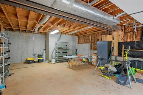 a view of storage and utility room