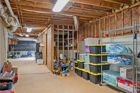 a view of storage and utility room