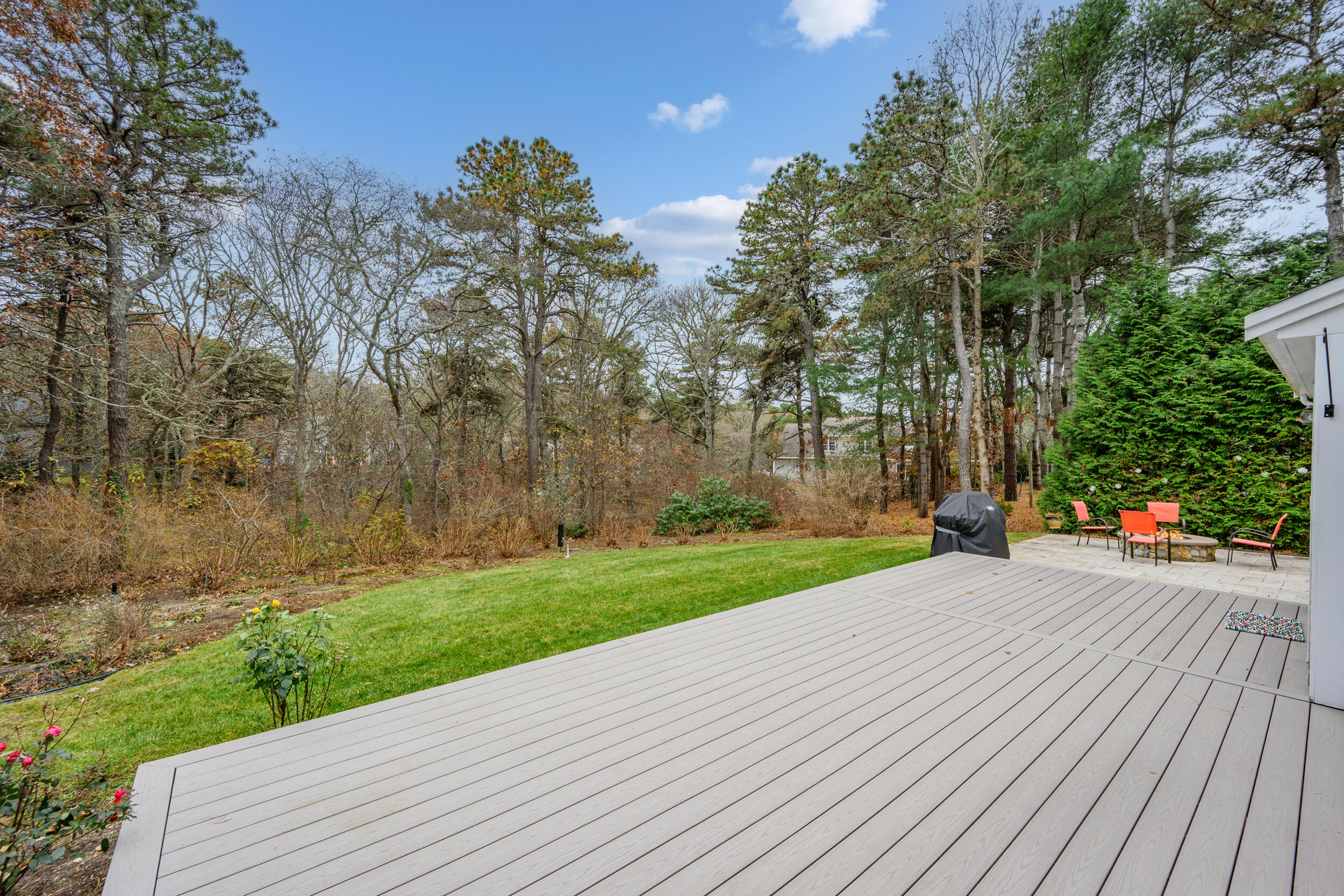 28 Lakeview Avenue Chatham, MA 02633 - Photo 44 of 63 a view of a patio with a yard